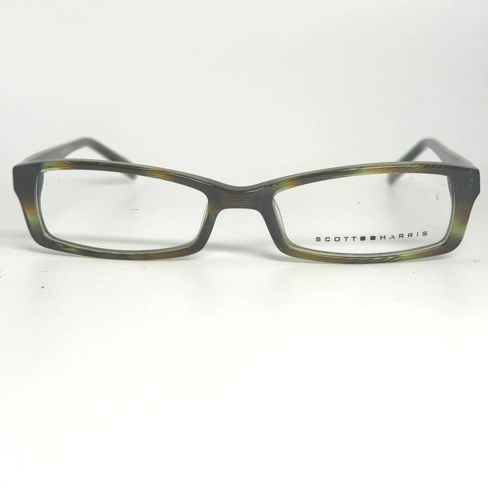 Scott Harris 272 C2 Eyeglasses Green‎ Tortoise Rectangular Frames 51-16-140